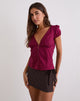Immagine di Luel Wrap Skort in Micro Polka Brown