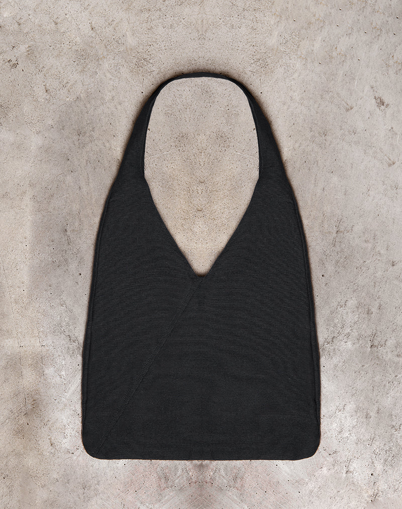 Borsa a tracolla Lum oversize in nero