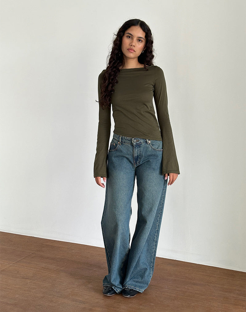 Immagine di Lunica Top in Jersey Tissue Olive