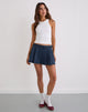 Immagine di Lupi Micro Gonna in Chambray Blu Vintage
