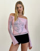 Immagine di Lutana Top in Lumen Mesh Peach
