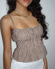 Immagine di Lyncia Tie Front Cami Top in Mini Gingham