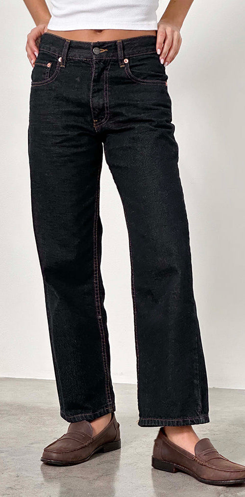 Immagine dei jeans a vita media Awkward Parallel in indaco