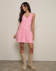 Immagine di Magare Mini Dress in Mini Gingham Peach