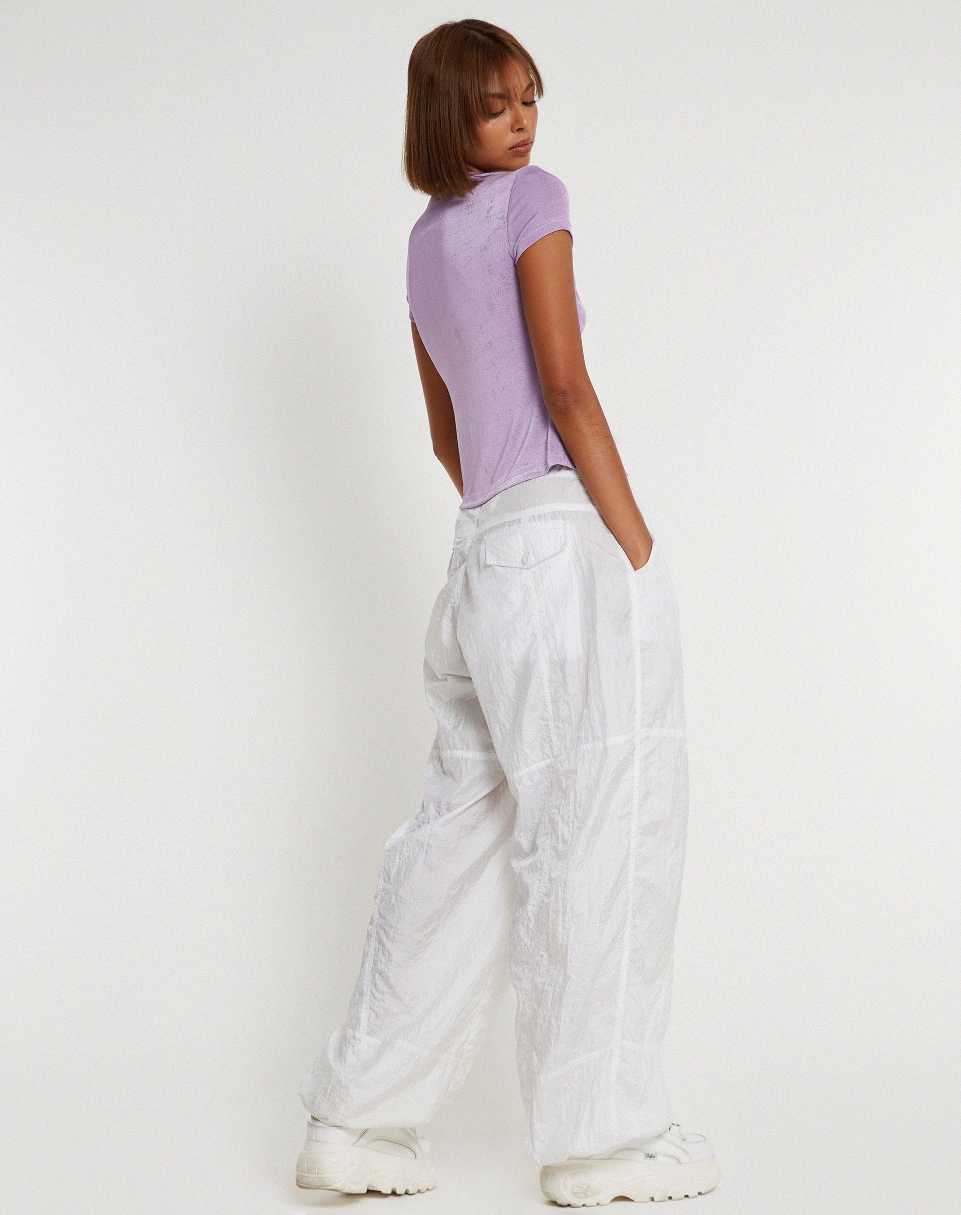 immagine di Maha Cutout Top in Lavanda