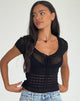 Immagine di Maika Top in maglia nera
