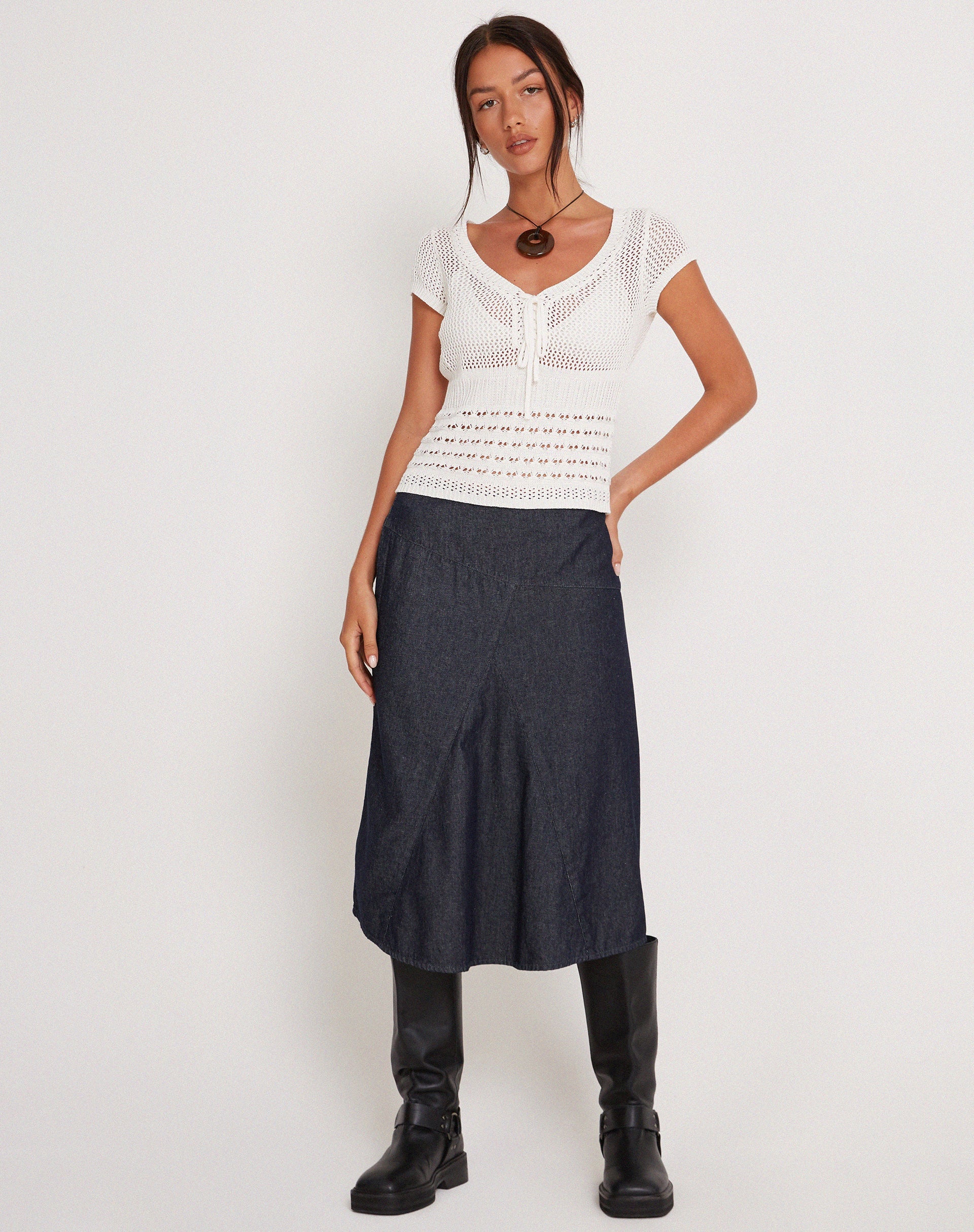 Immagine di Maika Knitted Top in Marshmallow