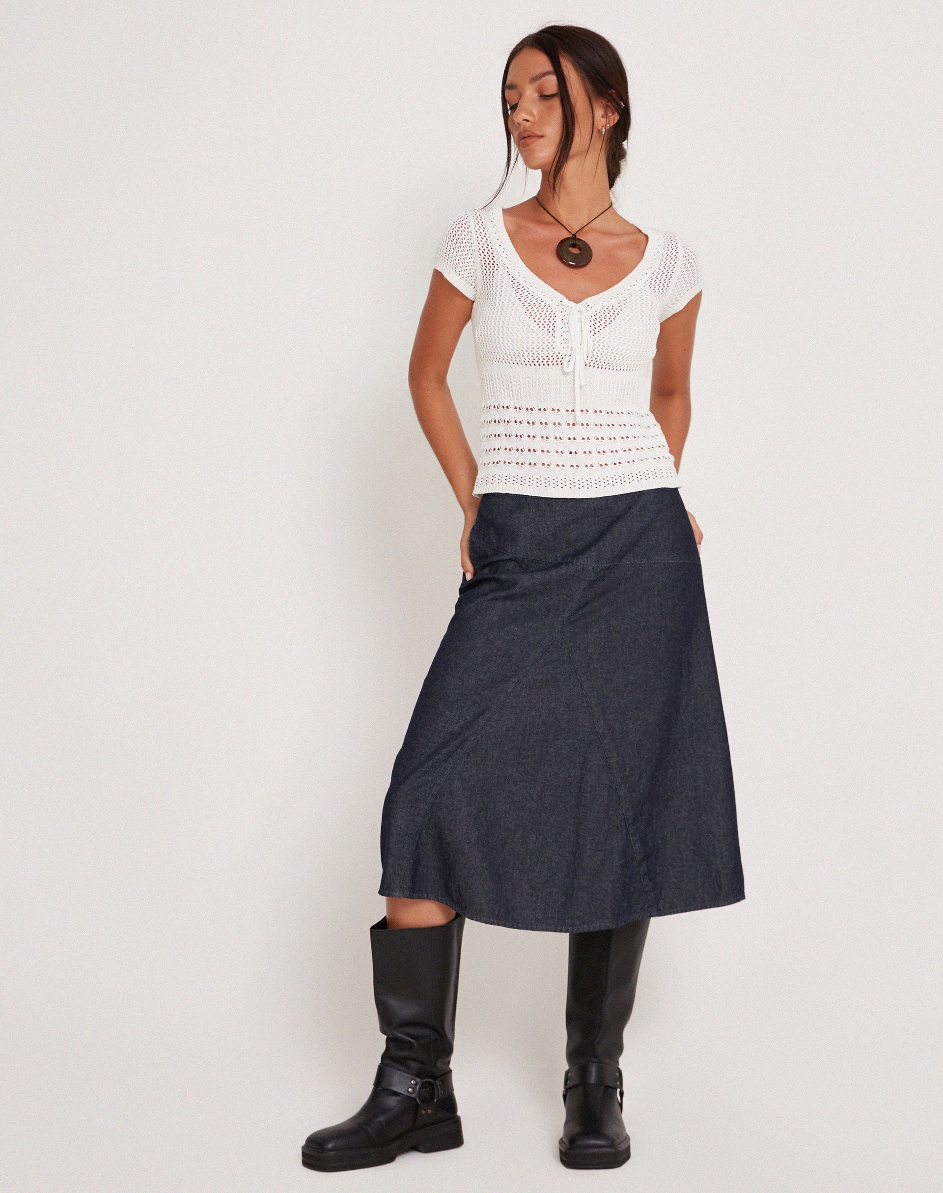 Immagine di Maika Knitted Top in Marshmallow