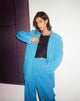 immagine del blazer Maiwa in blu sartoriale