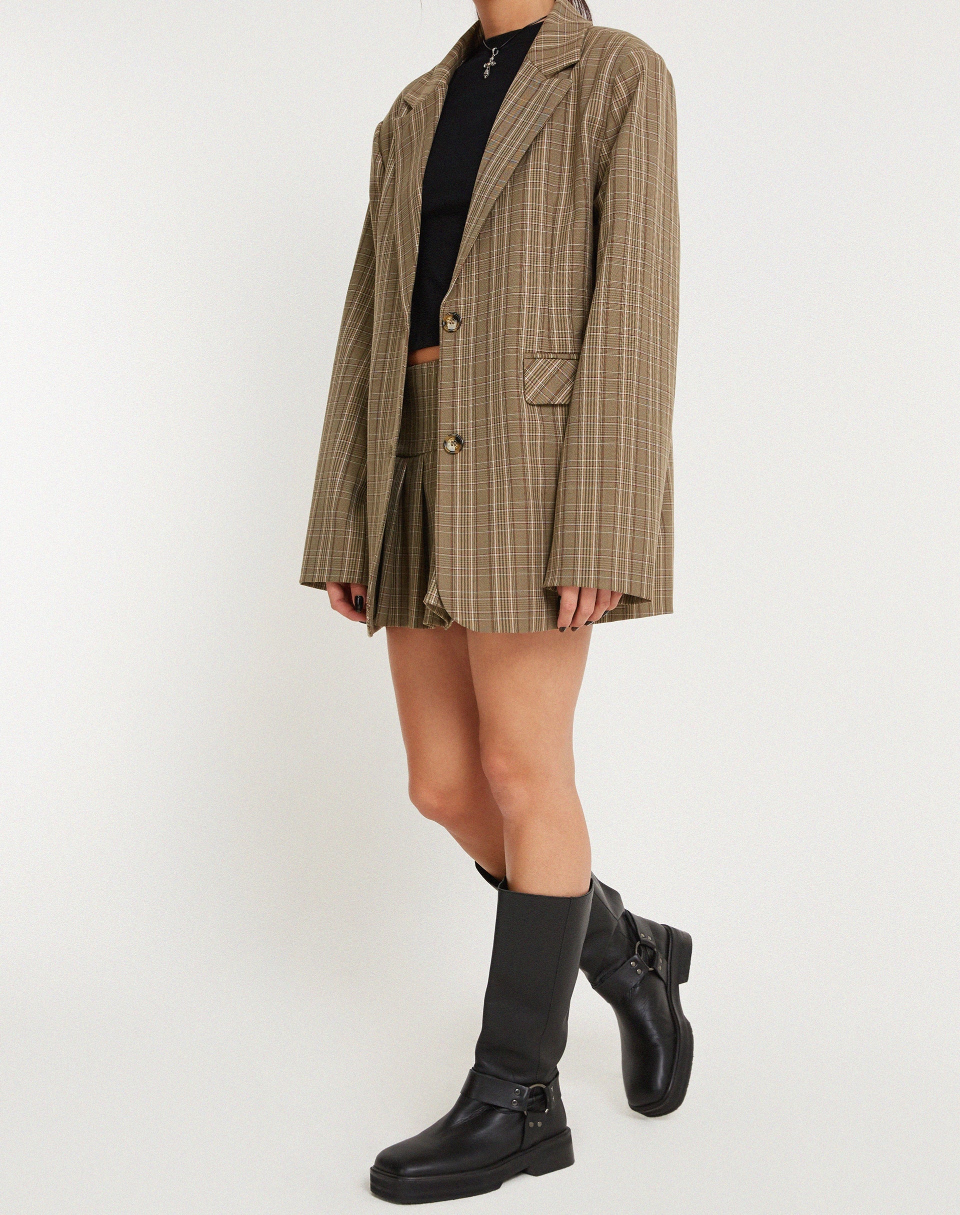 Immagine di Maiwa Blazer in Check Brown