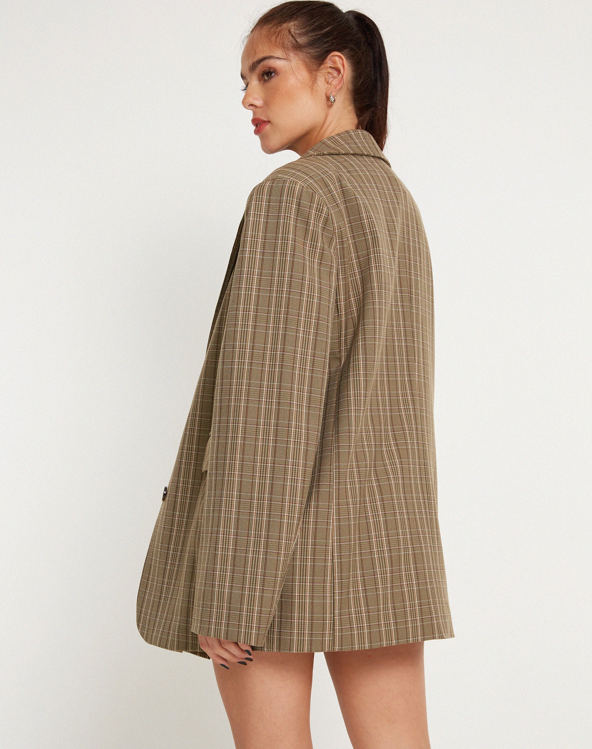 Immagine di Maiwa Blazer in Check Brown