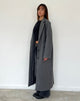 Immagine del cappotto di lana Malati Longline in Charcoal