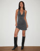 Immagine di Malora Cowl Mini Dress in Charcoal