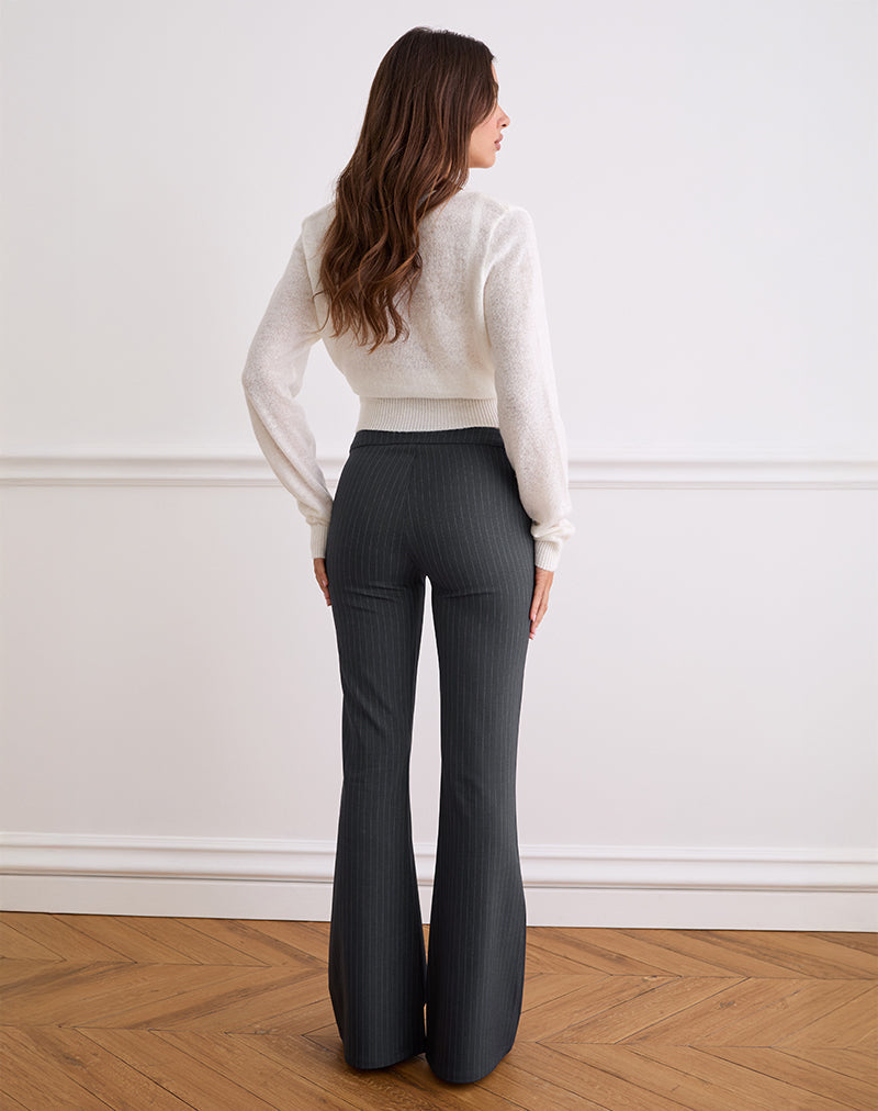 Immagine del pantalone Malvinas in grigio sartoriale a righe