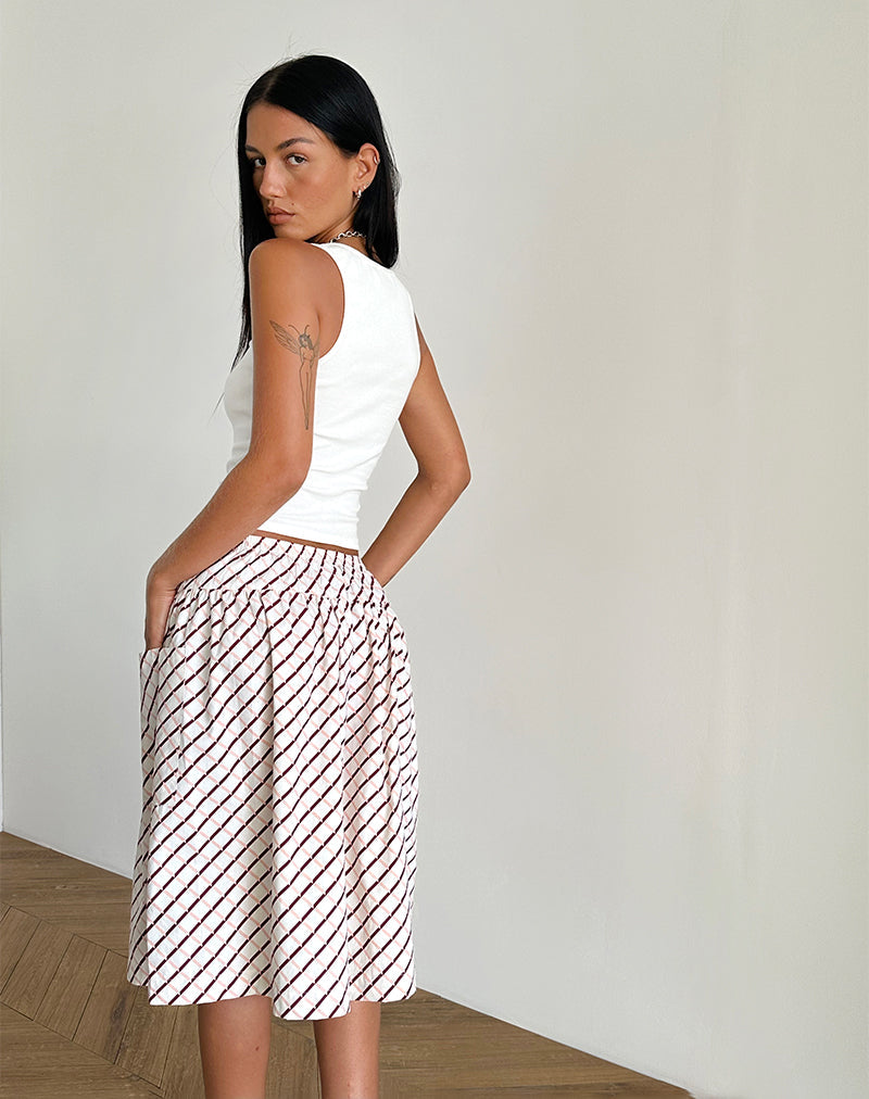 immagine di Manasi Midi Skirt in piastrelle geometriche