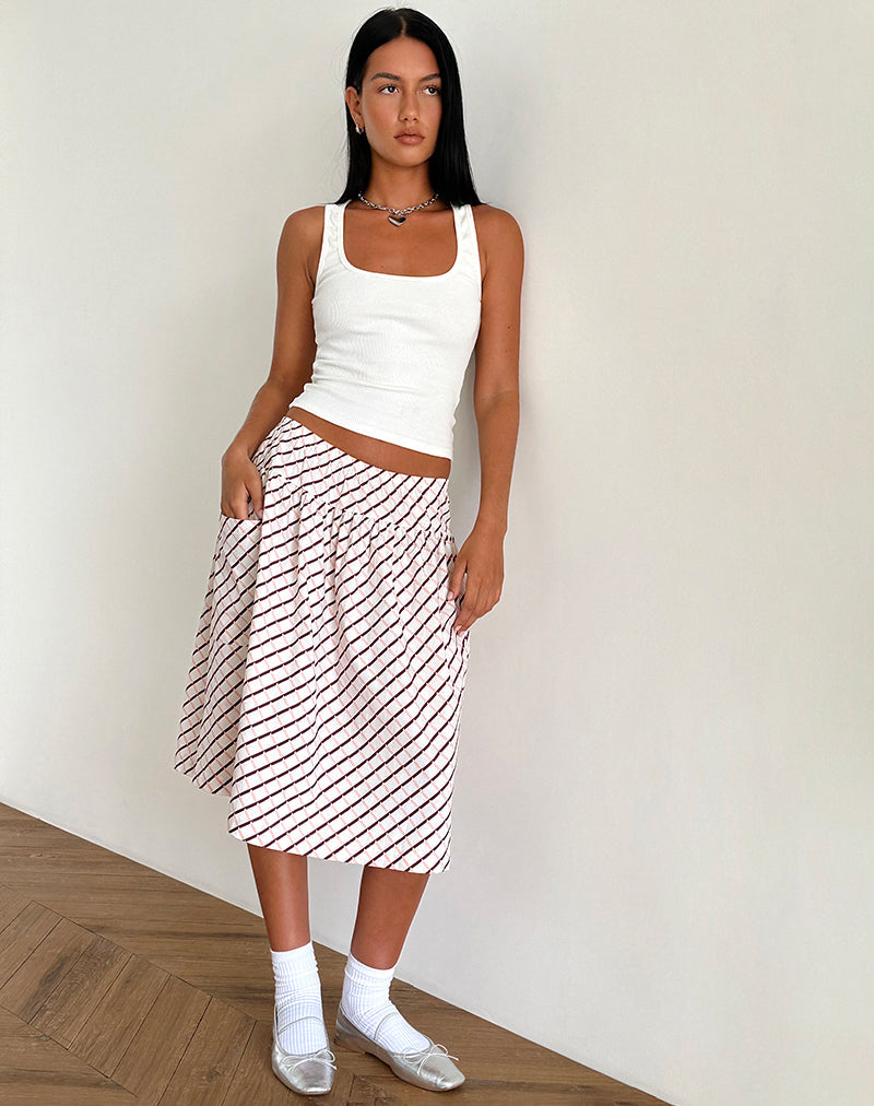 immagine di Manasi Midi Skirt in piastrelle geometriche