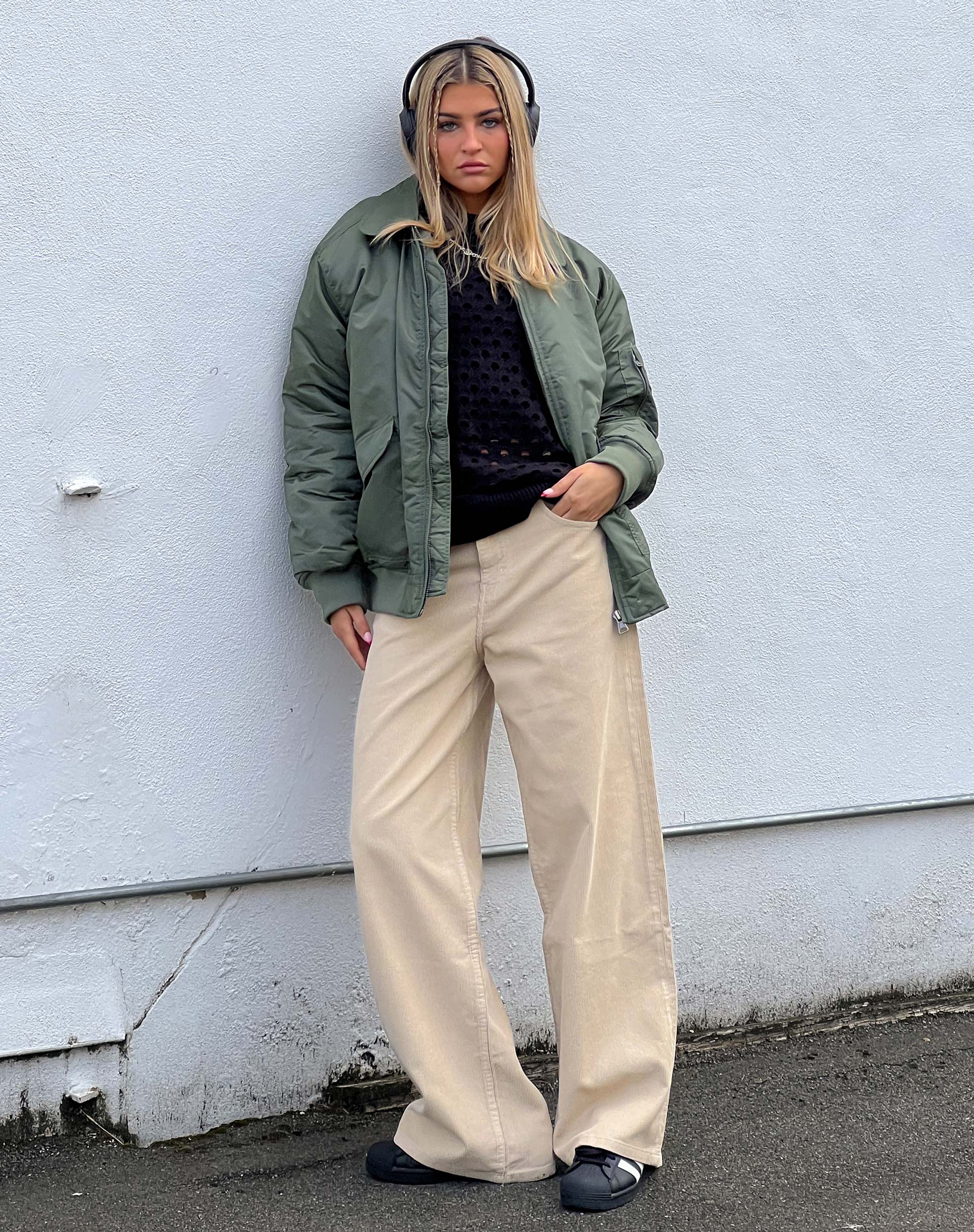 Immagine dei jeans Roomy Extra Wide in corda Light Tan