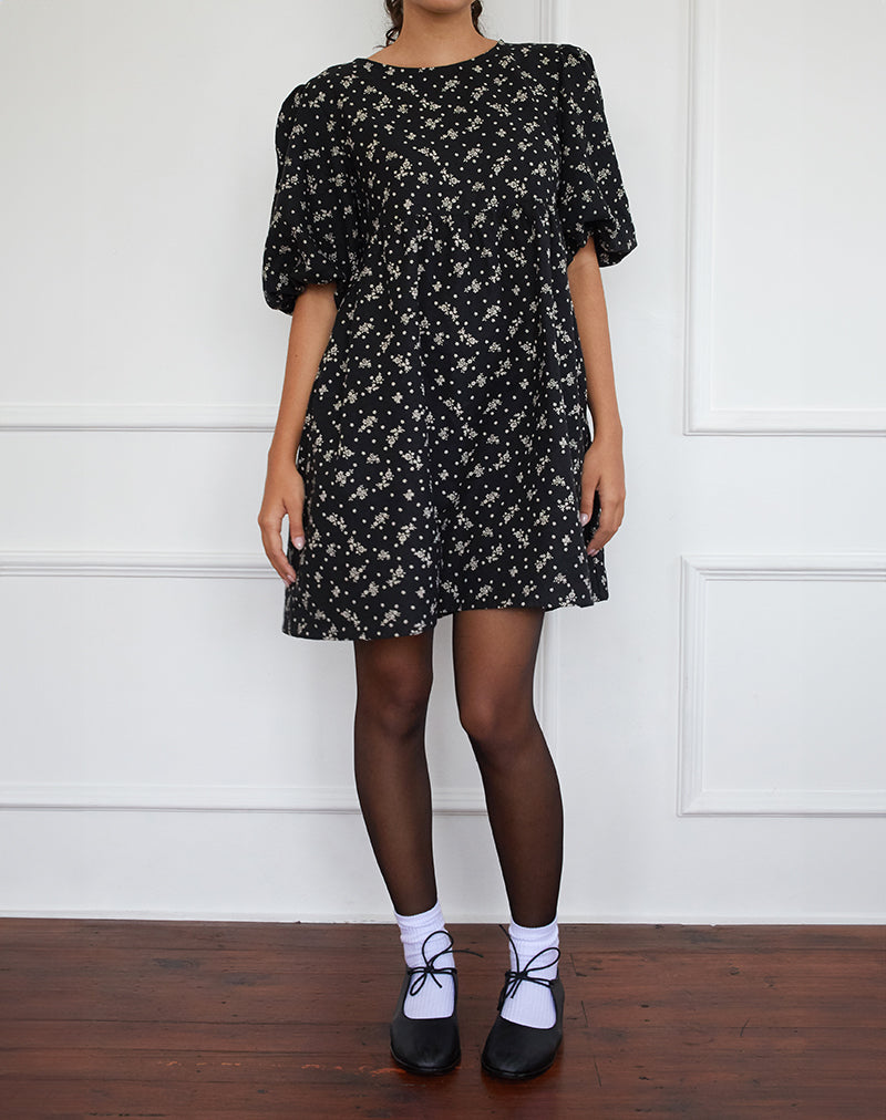 Immagine di Marate Midi Dress in Terra Floreale Nero