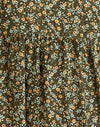 Grunge floreale Khaki