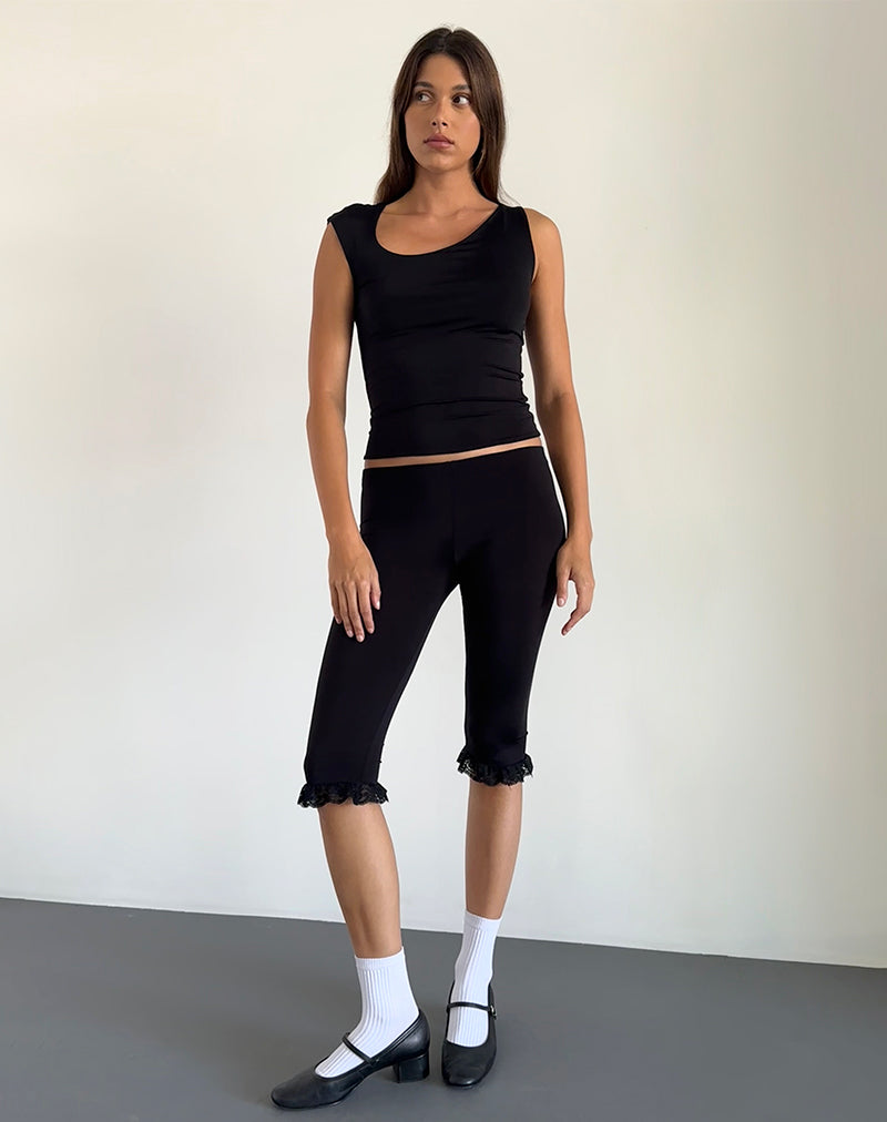 Immagine di Marcie Asymmetric Top in nero Slinky