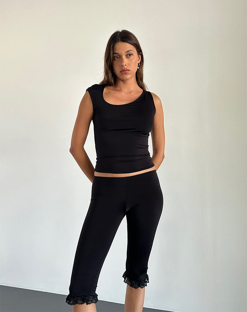 Immagine di Marcie Asymmetric Top in nero Slinky