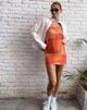 immagine di MOTEL X BARBARA Maren Mini Bodycon Dress in acquerello Fruit Crush