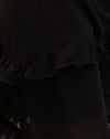  Chiffon nero con rosetta