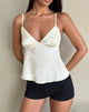 Immagine di Marinda Top in raso Jacquard Avorio