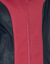 Rosso con pannelli neri