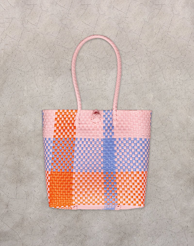 Borsa Market in rosa check