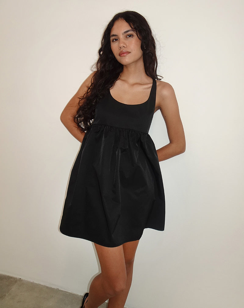 Mini abito Marona in nero