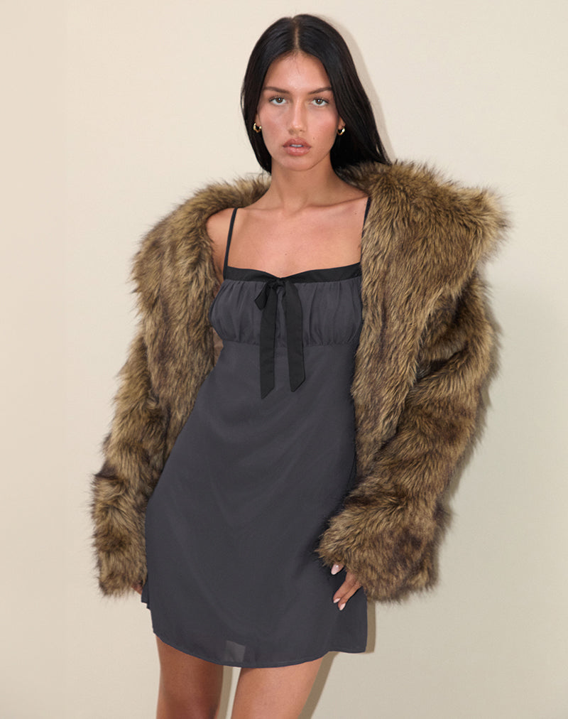 Immagine di Martina Mini Dress in Chiffon Slate