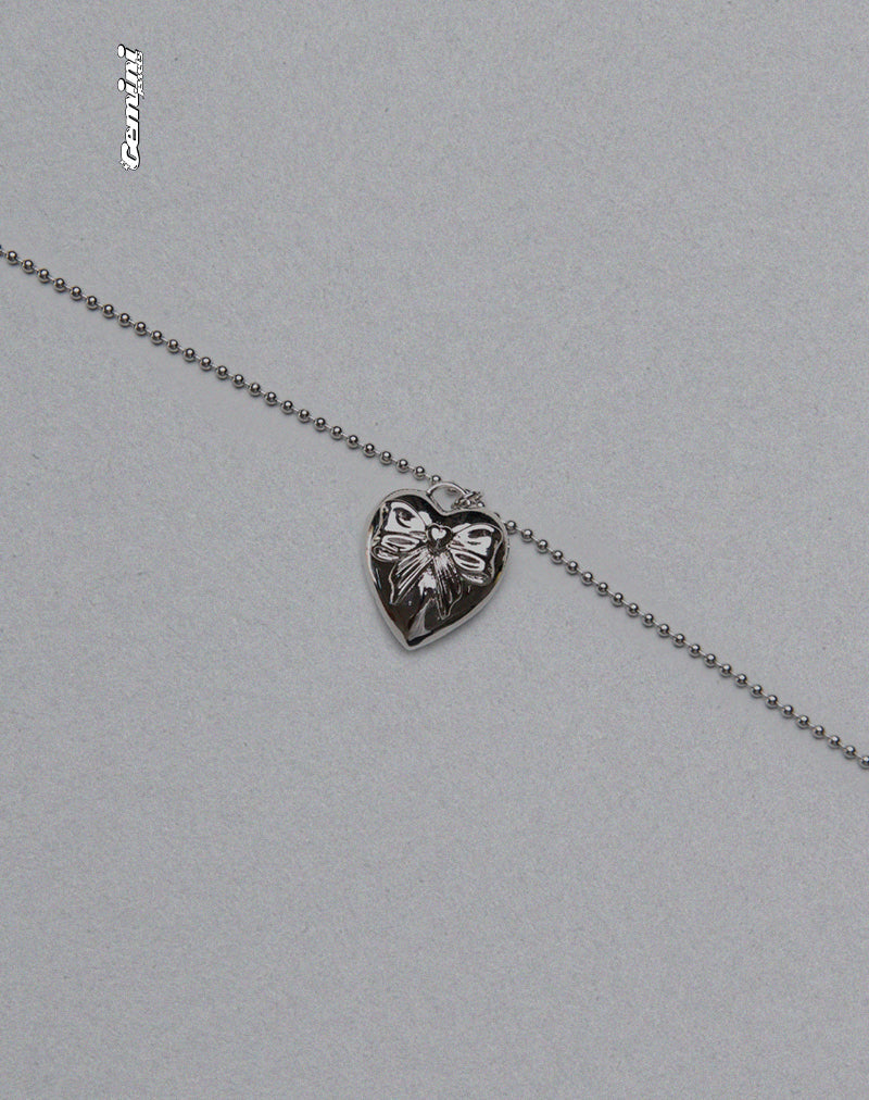 Collana Matilda con cuore in argento