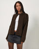 Immagine del cardigan Maureen in marrone cioccolato
