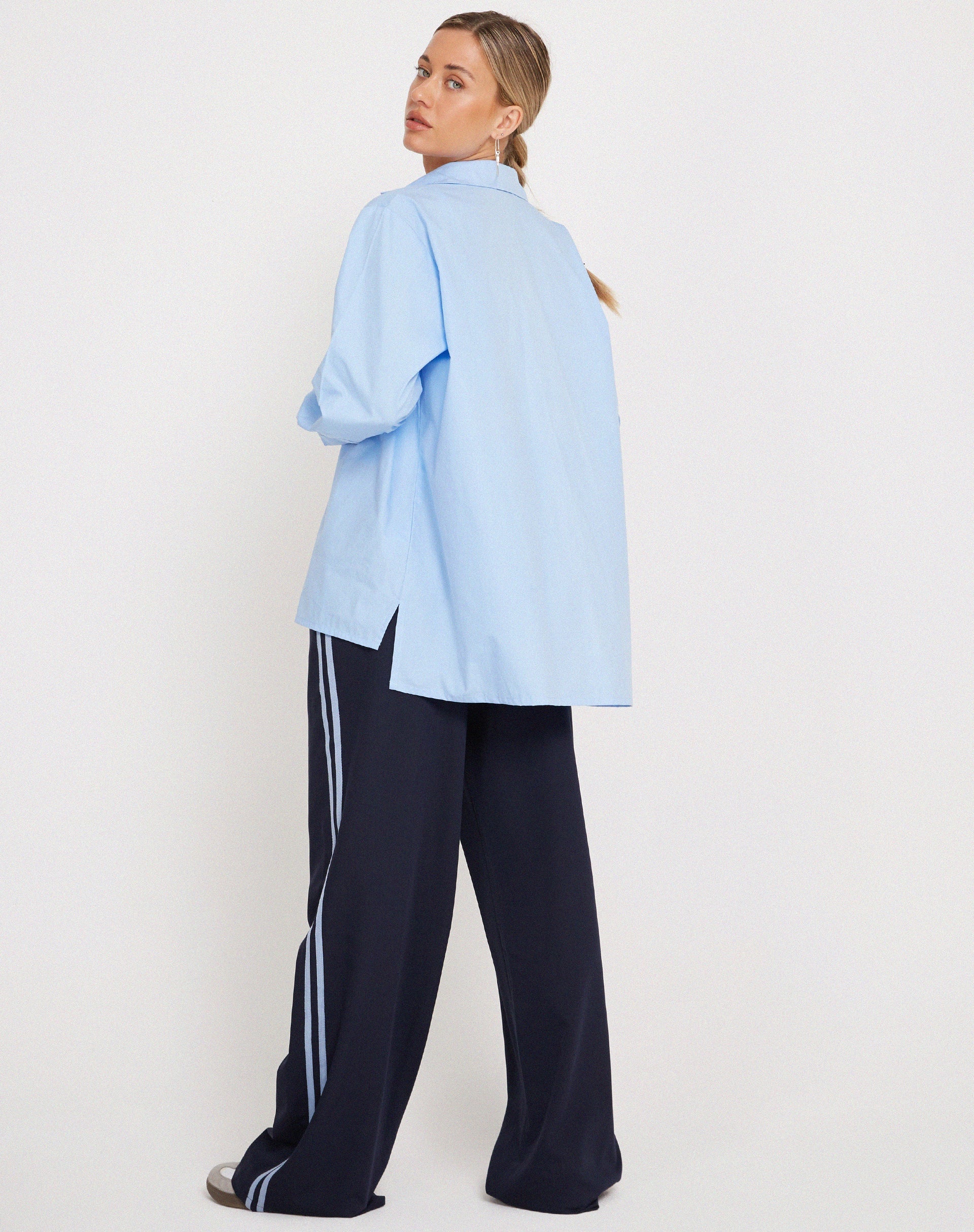 Immagine di Mavis Button Up Shirt in Popeline Sky Blue