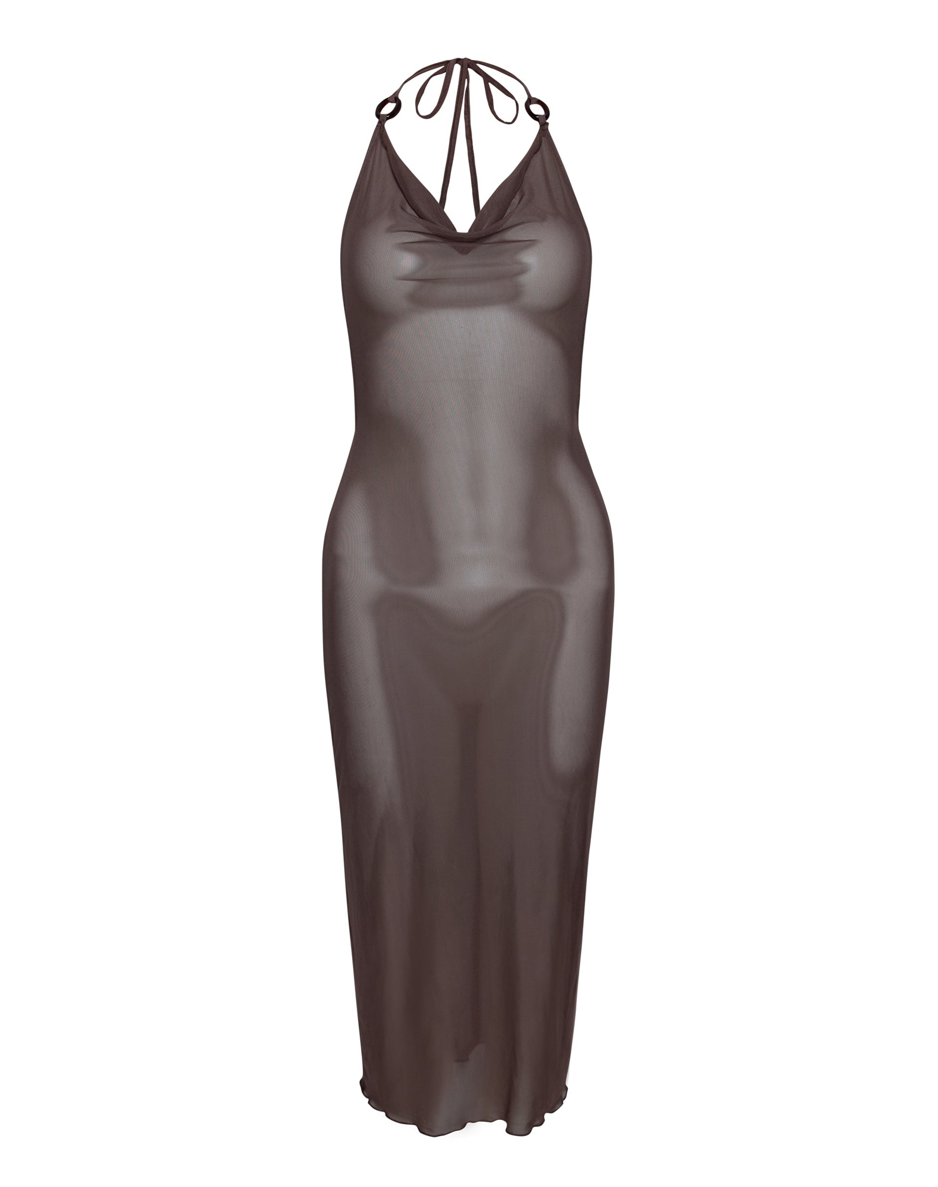 Immagine di Maysa Midi Dress in rete Caffè