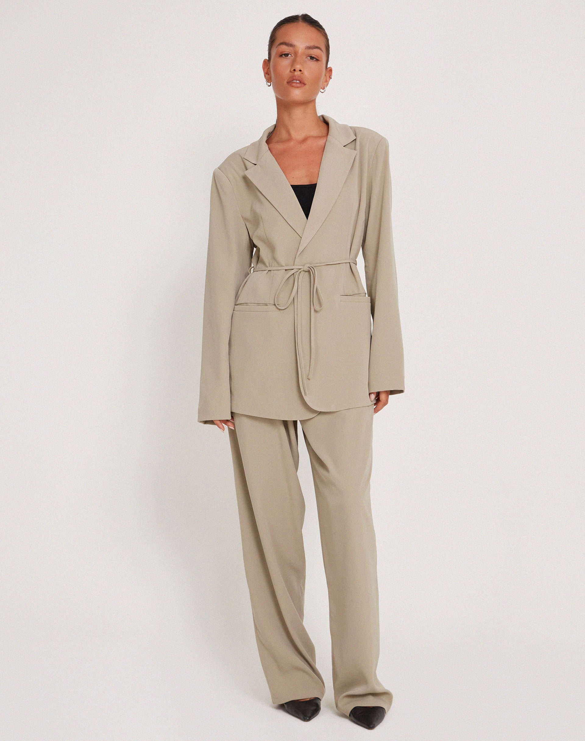 immagine di Pantalone Sabria in Taupe sartoriale
