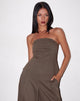 Immagine di Mairi Longline Bandeau Top in Taupe Tailoring