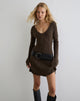 Immagine di Meghan Mini Dress in Dark Chocolate