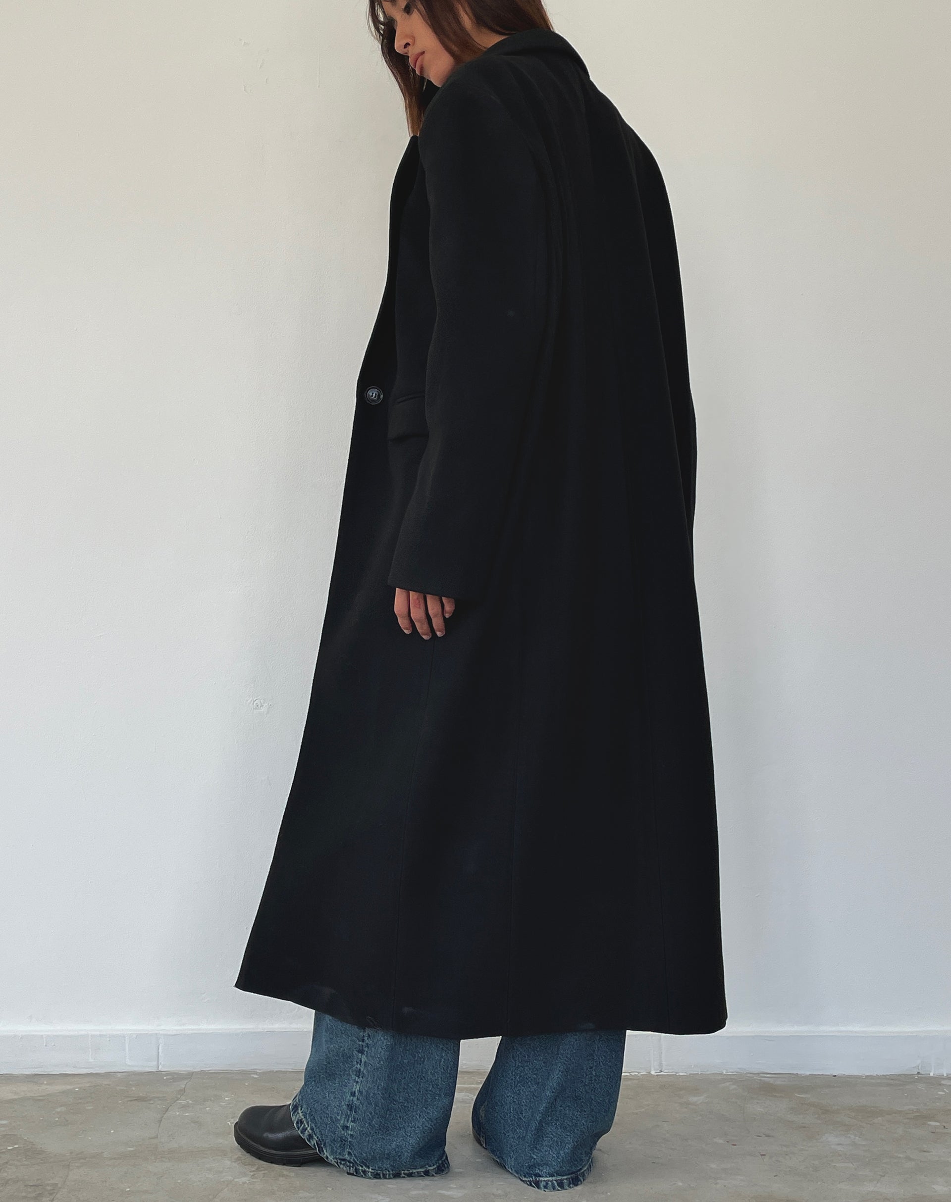Immagine di Melani Cappotto di lana lungo in nero
