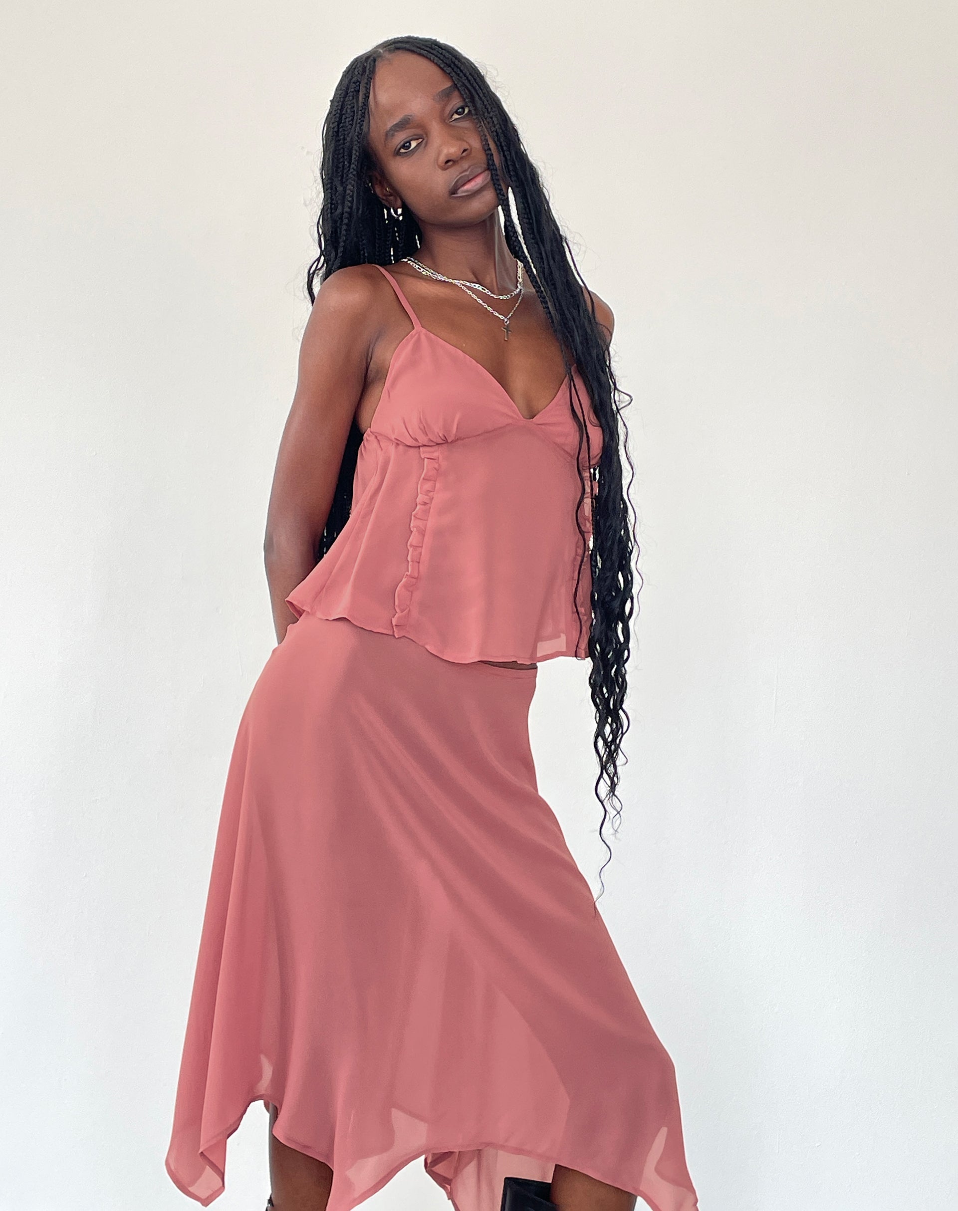 Immagine di Melly Chiffon Cami Top in Dessert Sand