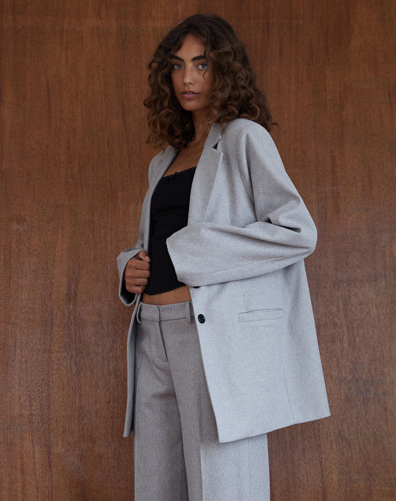 Immagine di Messeir Blazer in finta lana grigio