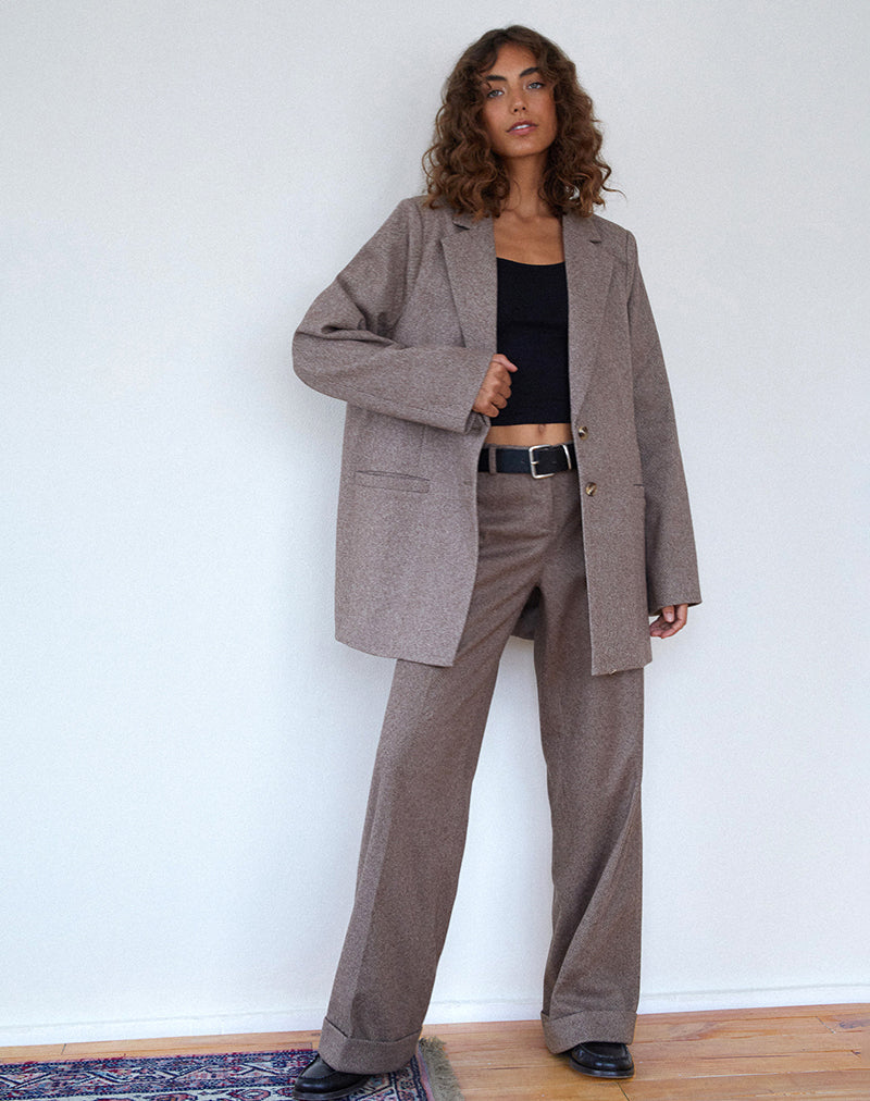 Immagine di Messeir Blazer in finta lana in noce