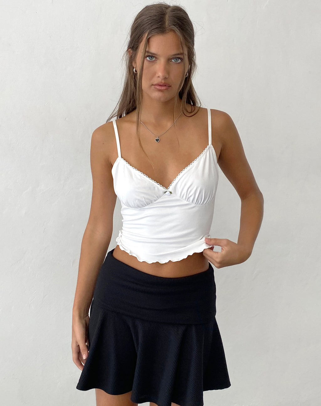 Top Mia Ballet Cami in avorio