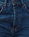 Denim usato blu medio