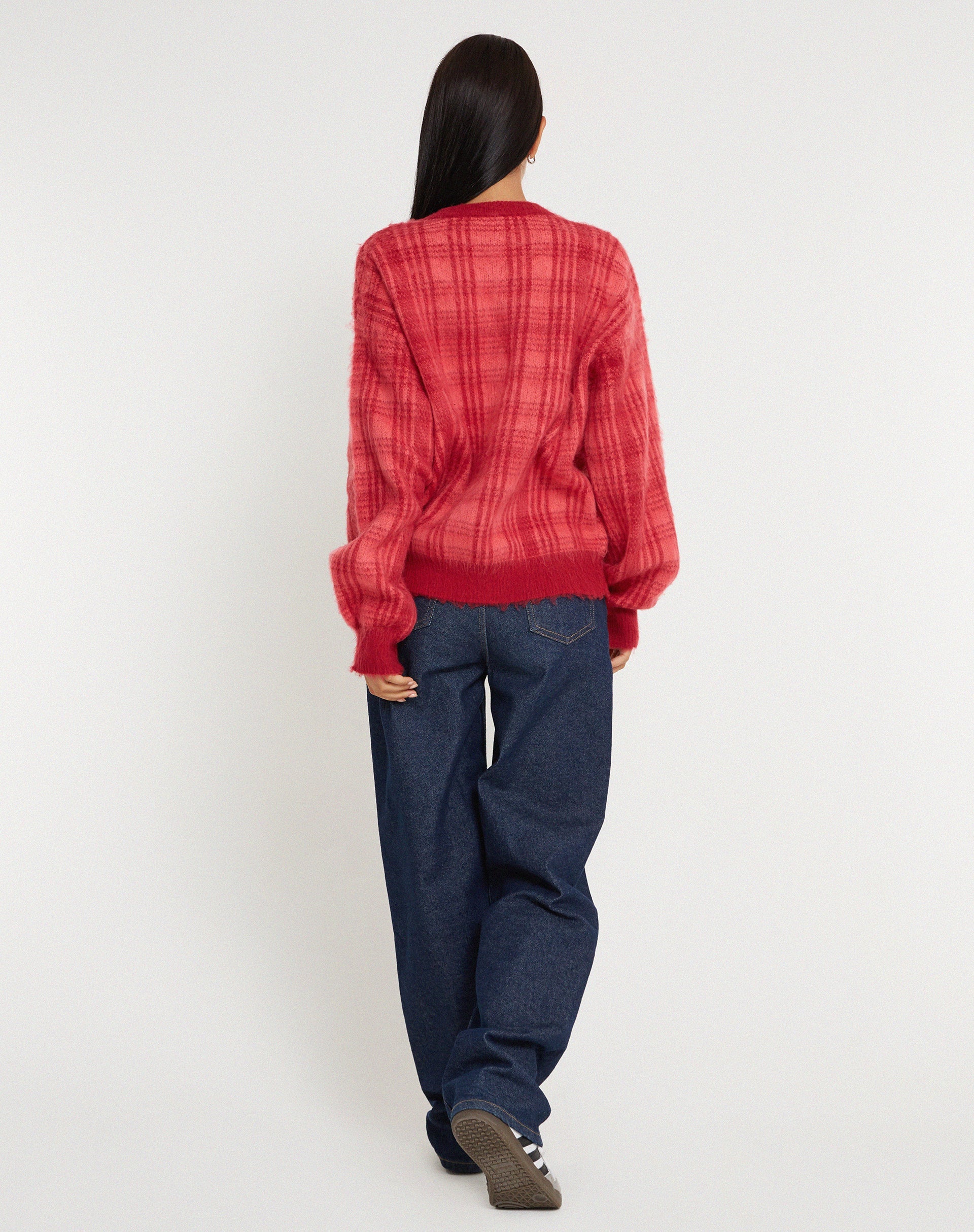 immagine di Mihail Knitted Jumper in rosso e rosa
