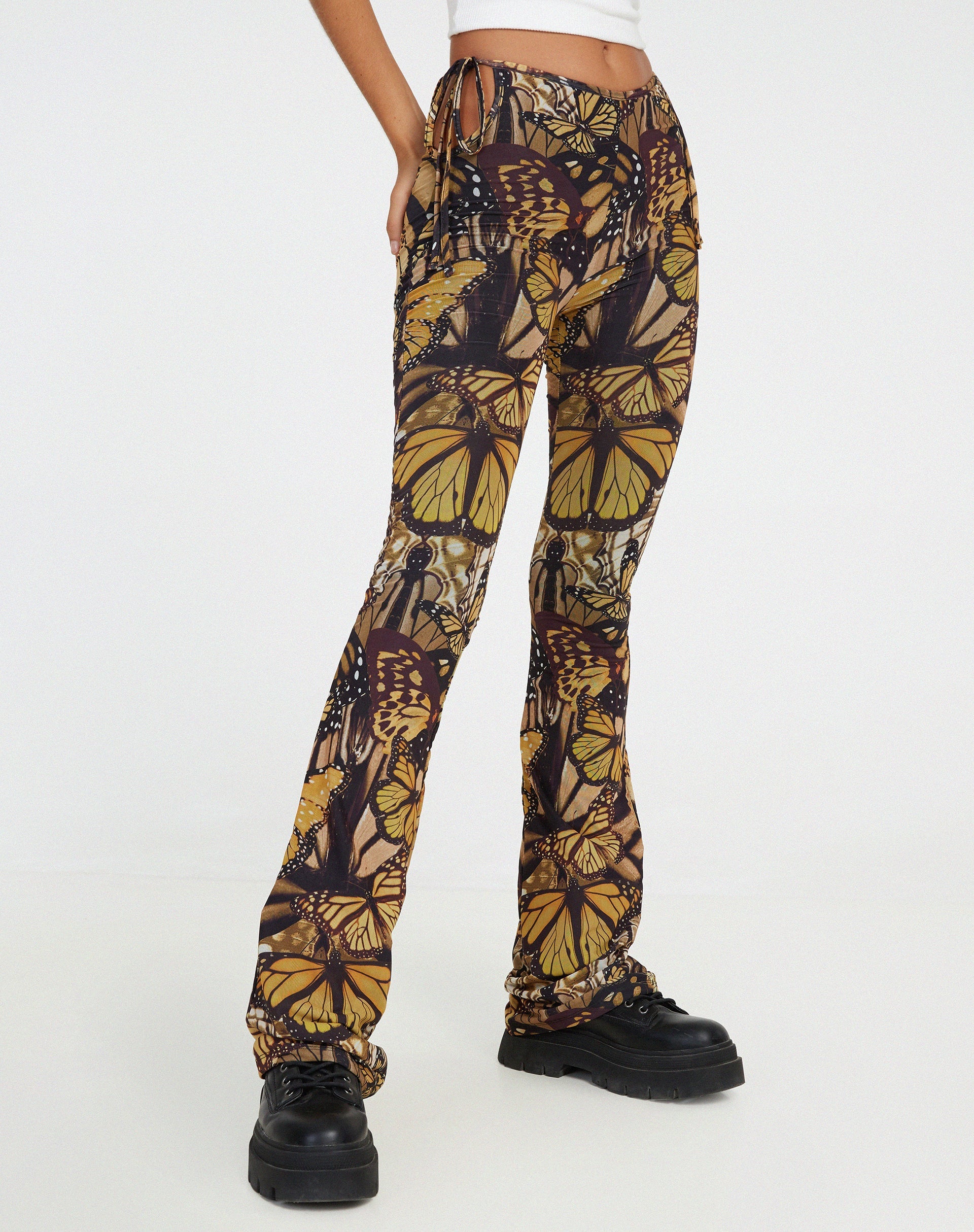 immagine dei pantaloni Mileri Flare in Butterfly Gold