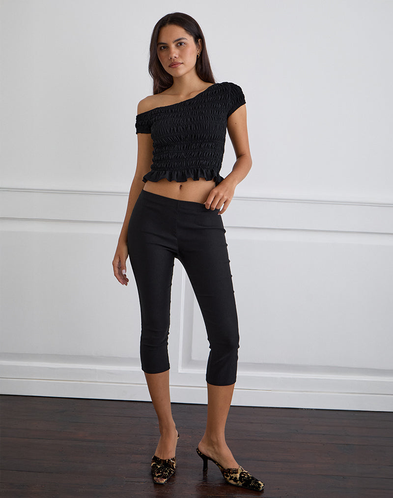 Immagine di Mirita Shirred Top in nero