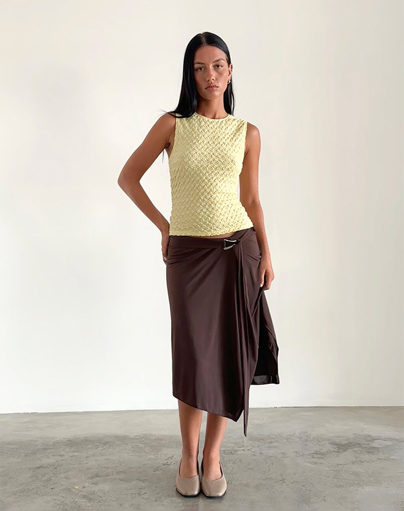 Immagine di Mohala Top in maglia a bolle Giallo morbido