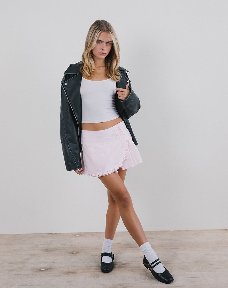 Immagine di Monana Wrap Mini Gonna in rosa chiaro